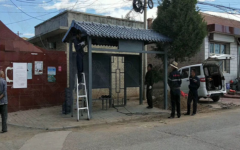 洛陽合成樹脂瓦公交車站臺(tái)